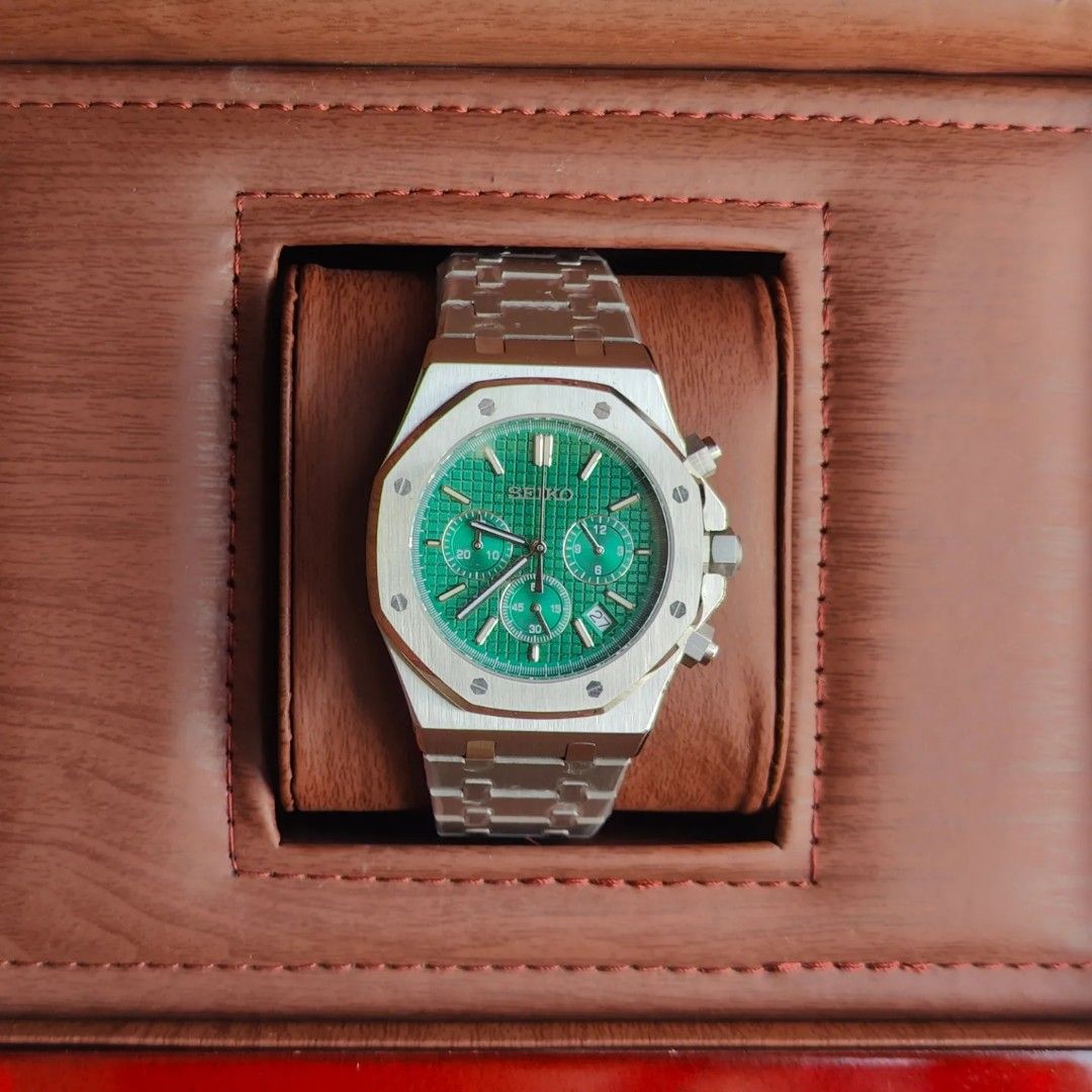 SEIKO MOD ROYAL OAK | CHRONO VERT