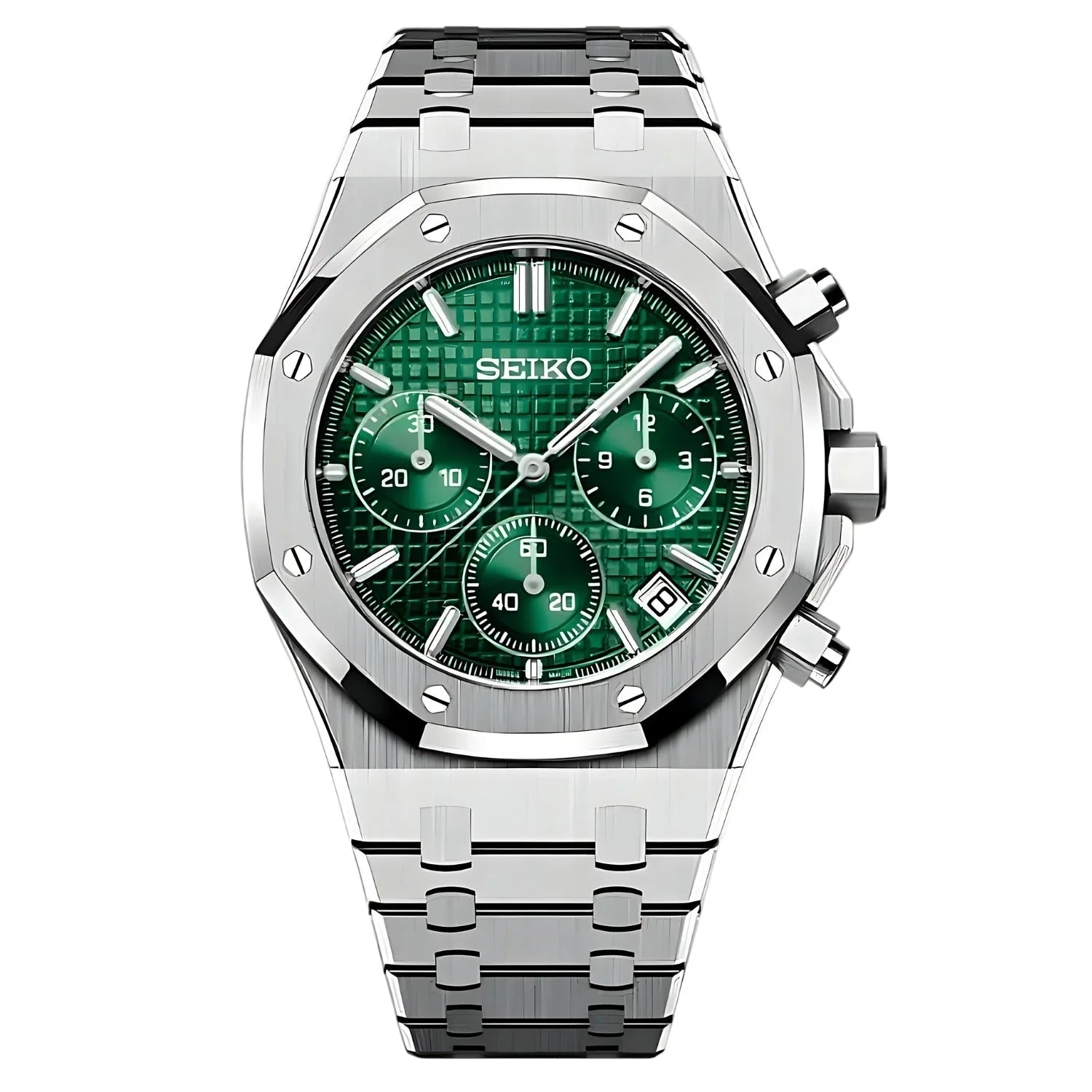 SEIKO MOD ROYAL OAK | CHRONO VERT
