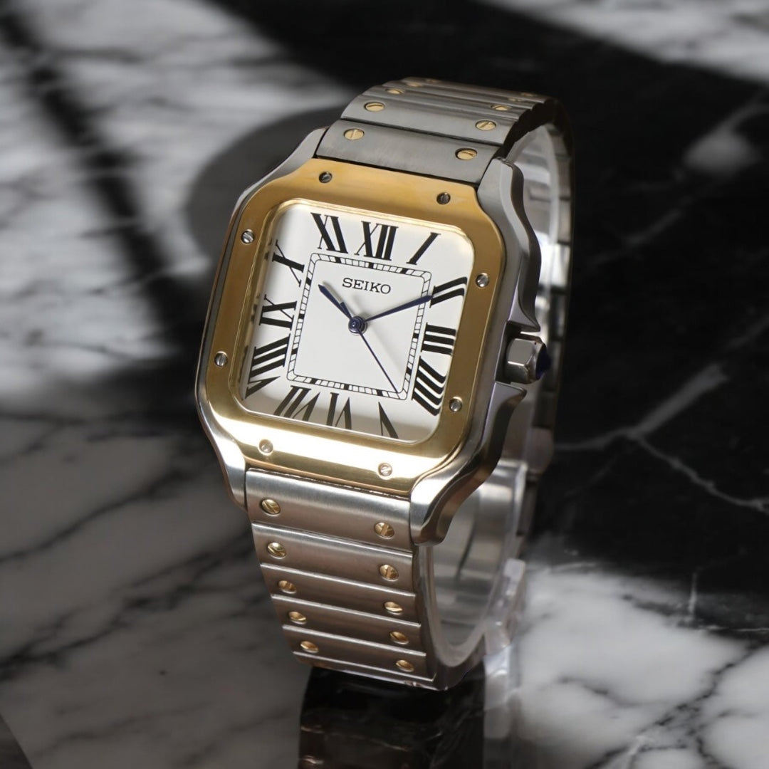 SEIKO MOD SANTOS | OR/ACIER