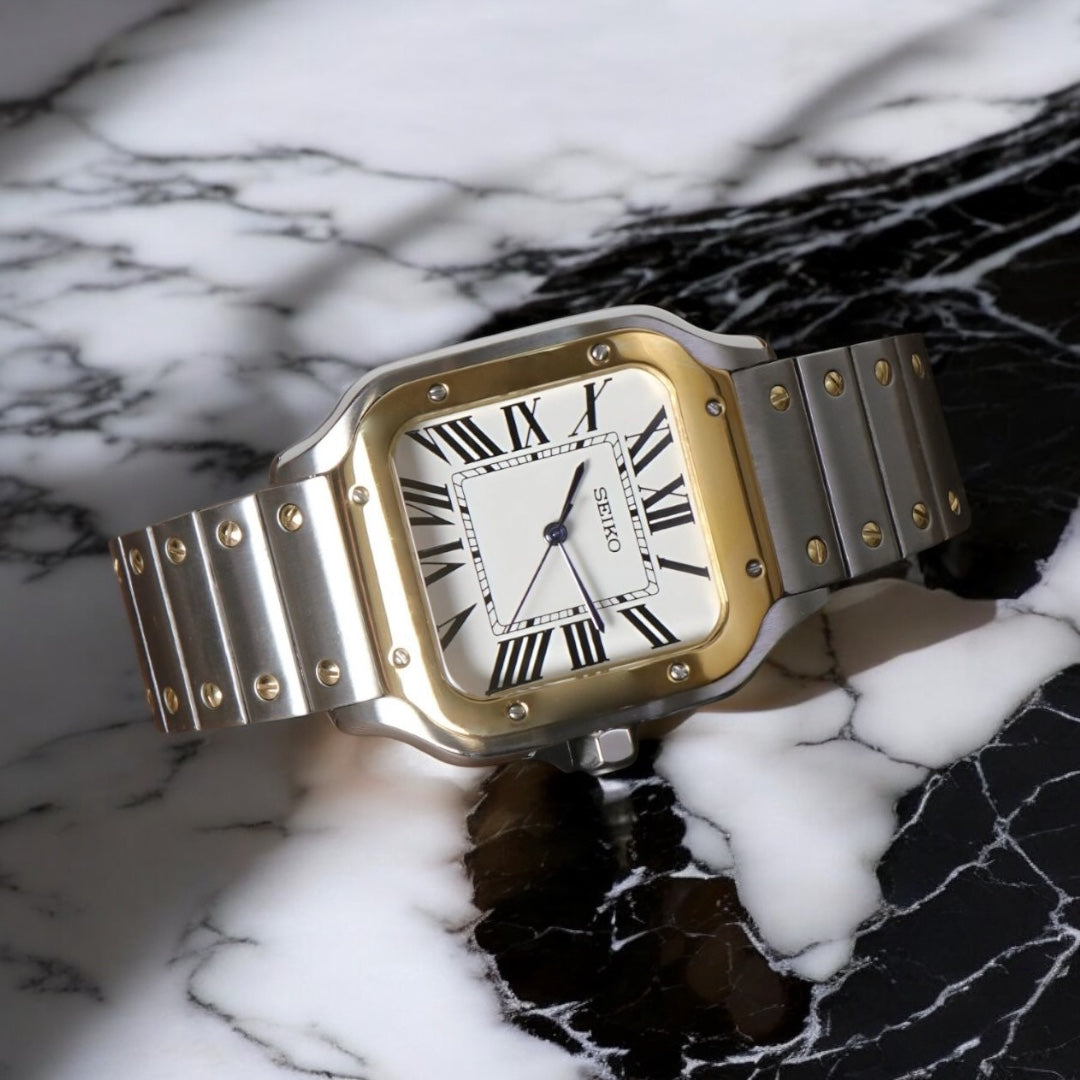 SEIKO MOD SANTOS | OR/ACIER