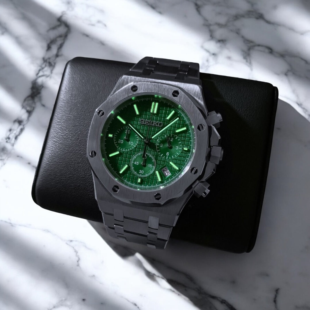 SEIKO MOD ROYAL OAK | CHRONO VERT
