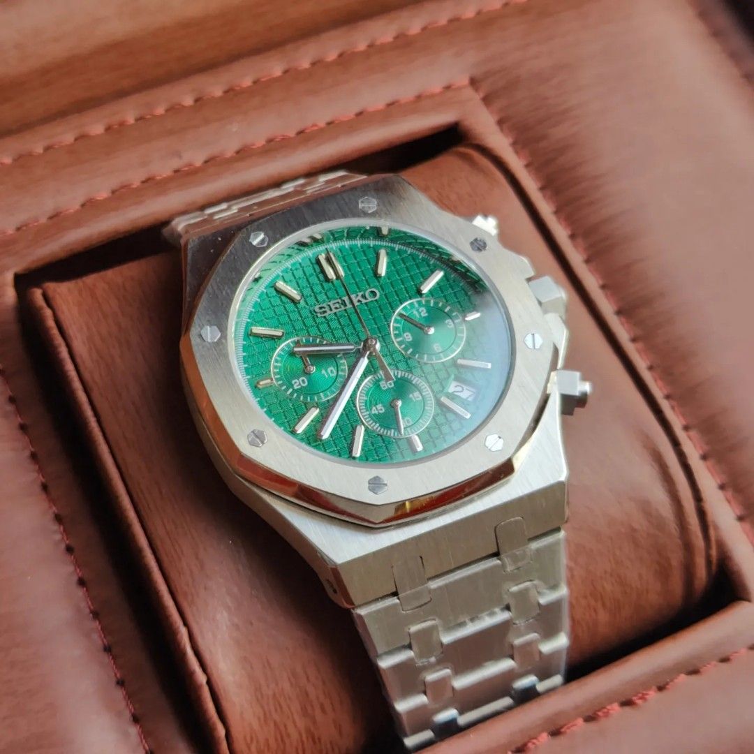 SEIKO MOD ROYAL OAK | CHRONO VERT